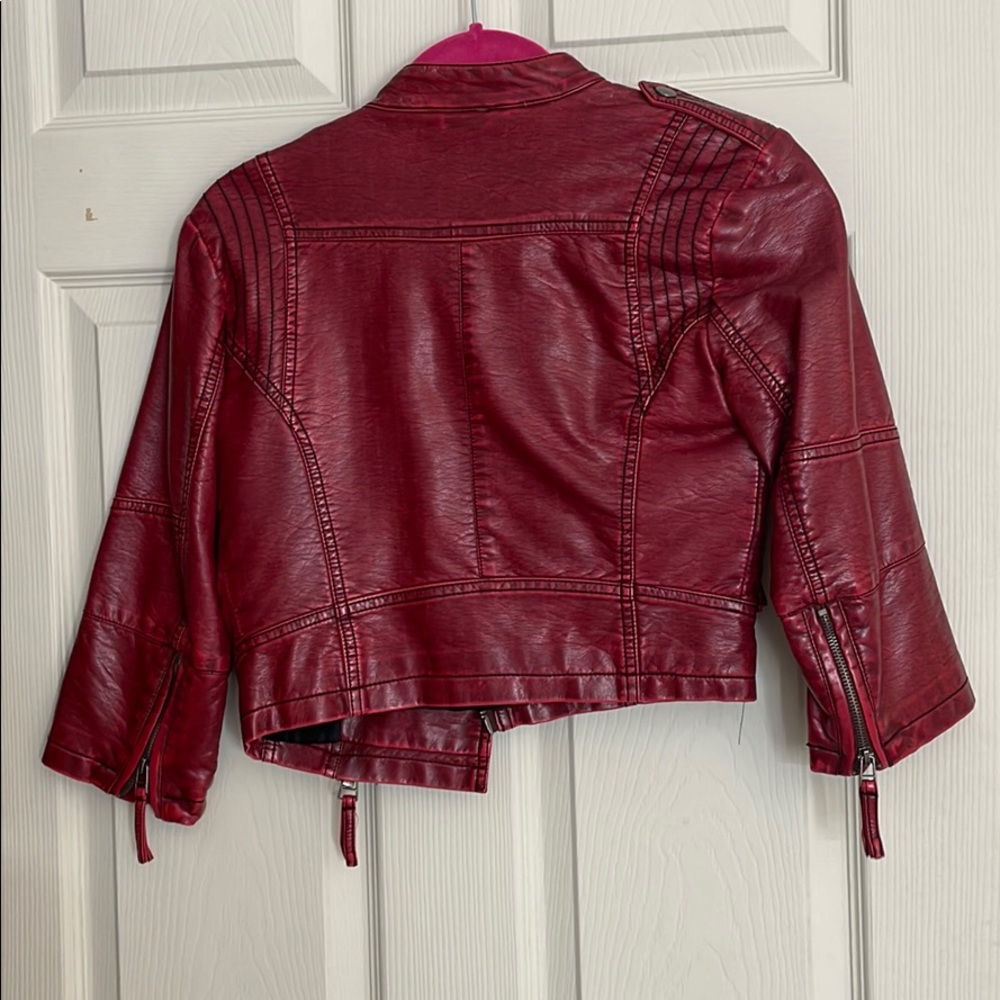 Red Crop Jacket - Picture 2 of 2